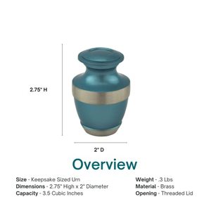 Premium Brass <b>Keepsake</b> <b>Memorial</b> Urn Funeral Ash Container Crafted With Artistic Smooth Texture And Elegant Appearance - Product Image 1