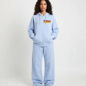 Vêtements de sport pour femmes de haute qualité en gros, ensemble survêtement personnalisé 2 pièces, sweat-shirt ample et pantalon de jogging, survêtements grande taille pour femmes - Product Image 4