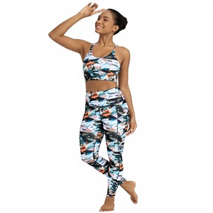 Leggings de sport pour femmes personnalisables |   Spandex/Polyester de haute qualité, antibactérien |   Vêtements de sport taille haute longueur intégrale | - Product Image 1