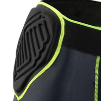 Dernière Nouveauté : Short de Compression Rembourré de Protection pour Hommes, de Bonne Qualité, pour Football Américain, Pantalon de Sport de Sécurité Rembourré