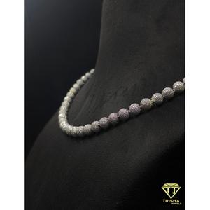 Collar de Bolas de Moissanita Brillante en Plata de Ley 925, Joyería de Alta Gama de Trisha Jewels - Product Image 3