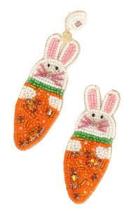 Hermoso llavero y anillo para llaves bordados con cuentas de colores naranjas para niñas de la India - Product Image 6