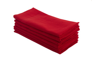 Serviettes de cuisine en coton blanc, rectangulaires, couleur unie, tissées, lavables en machine - Product Image 6