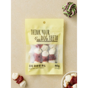 Golosina de Hueso de Goma de Leche de Pato de 80g para Perros - ¡Piense en los Dientes de su Perro! - Product Image 1