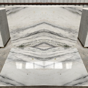 Mármol Blanco con Losa de Venas Negras Mármol Indo Italiano de Gama Blanca de Lujo para Pared y Suelo Mármol Bookmatched Al por Mayor - Product Image 4