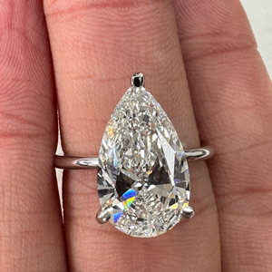 Anillo de Compromiso con Diamante Cultivado en Laboratorio de 6 Quilates Certificado por IGI para Mujer, Oro de 14K, Joyería Nupcial de Lujo, Regalo - Product Image 4