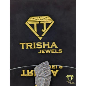 Hip Hop Style Iced Square Ring with VVS Moissanite Diamonds Luxury Bling Jewelry Piece by Trisha Jewels - Product Image 3
