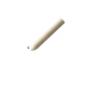 Pointe de stylo à pointe feutre blanche de 3 mm, pointe biseautée, pointe plaquée rhodium, marqueur pour bois, pour recharge de stylo à pompe, fabrication de bijoux - Product Image 4