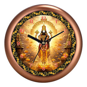 Balaji Maharaj Personalized Luxury Religious Wall Clock-Promotional Office Product with Printing for Christmas & <b>Easter</b> <b>Gifts</b> - Product Image 1