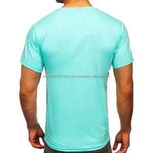 เสื้อยืดผู้ชายทรงโอเวอร์ไซส์ แขนสั้น สีพื้น ผ้าฝ้าย 100% คอกลม สไตล์ไฮสตรีท สำหรับฤดูร้อน ขายส่ง - Product Image 4