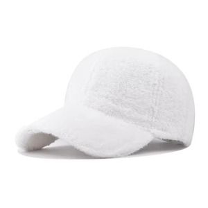 Wholesale 6 Panel Blank Plain Winter Artificial De Piel Casquette Fake Mink Fur Baseball Cap <b>Hat</b> for Women <b>Men</b> - Product Image 4
