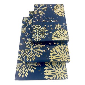 Caja de regalo plegable de 4 esquinas de gran tamaño personalizable, papel revestido reciclado para celebraciones, embalaje exclusivo de camisas de Navidad - Product Image 3