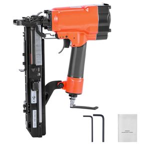 Pistola Sparagraffette Pneumatica Calibro 16 con Corona Larga 1 Pollice, Lunghezza 5/8-1 1/2 Pollici, 70-120 PSI, per Costruzioni e Riparazioni - Product Image 1
