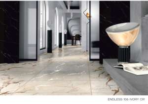 Carreaux de porcelaine polie brillante grand format, surface lustrée, taille 60x120 cm, idéaux pour les projets de revêtements de sol et de murs raffinés. - Product Image 5