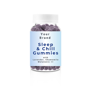 Compléments alimentaires à base de plantes pour adultes de haute qualité vendus dans le monde entier, aide au sommeil, lavande, camomille, mélatonine, bonbons gélifiés pour le sommeil - Product Image 1