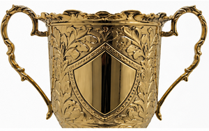 Golden Metal <b>Trophy</b> <b>Cups</b> with Shield Design for Competition Awards Durable Premium Quality - Product Image 3