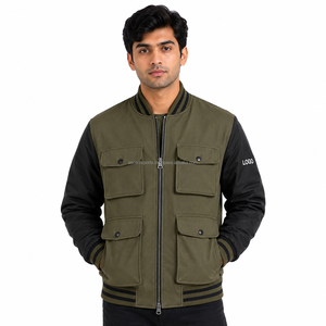 Men Varsity <b>Jacket</b> Custom Wholesale Letterman Baseball Bomber College <b>Jacket</b> for Men Leather Sleeves Custom Logo Patch OEM - Product Image 1
