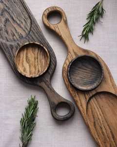 Meilleure vente Raquette de service chaude en bois Sizzler Qualité supérieure Fabricant direct Inde Fournitures de restaurant d'hôtel très demandées - Product Image 5
