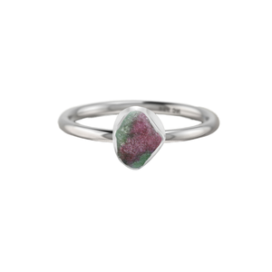 Premium 925 Sterling Silver Smooth Cab Bezel Setting Stackable <b>Ring</b> <b>Ruby</b> Zoisite Gemstone Pear Oval Round <b>for</b> <b>Women</b> Pack 12 - Product Image 1