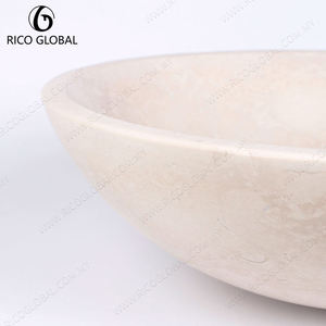 อ่างล้างหน้าแบบแขวนผนัง RICO GLOBAL Travertine ดีไซน์มินิมอล ผิวด้าน - Product Image 2