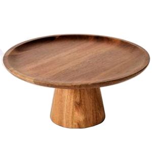 Large gamme de support de gâteau sculpté à la main en bois de conception élégante de bonne qualité, vente chaude du fournisseur indien - Product Image 1