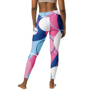 Leggings de yoga pour femmes Jack and Jill, taille haute, extensibles, pantalons de fitness confortables, collants d'entraînement athlétiques, vêtements de sport personnalisables avec logo - Product Image 2
