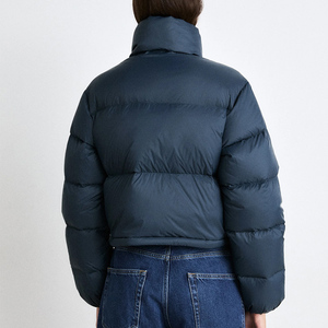 Wholesale Crop Puffer <b>Jacket</b> for Men High Street Casual Style Winter Hooded Stand <b>Waterproof</b> Canvas Front Thick <b>Padded</b> <b>Jackets</b> - Product Image 2