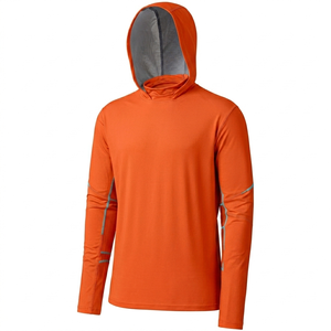 Sweat à capuche de pêche haut de gamme, décontracté et professionnel, pour pêcheurs, personnalisable, UPF 50, logo frontal, respirant, haute résolution - Product Image 1