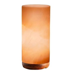 Premium Hand Carved Himalayan Pink Salt Cylinder Lamp <b>Dimmer</b> Switch Cable Included Bulk - Product Image 1