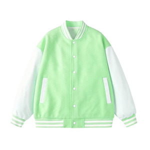 OEM Service Custom <b>Mens</b> Wool Varsity <b>Jacket</b> Windproof Winter Letterman <b>Baseball</b> <b>Jacket</b> with Zipper - Product Image 4