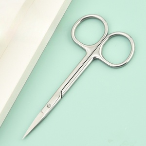 Ciseaux de manucure droits et sûrs en acier inoxydable pour la vente en gros, coupe-cuticules, ciseaux à sourcils ANAAIF - Product Image 4