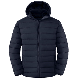 Veste d'hiver pour homme, matelassée, à capuche, imperméable, coupe-vent, entièrement zippée, chaude et épaisse - Product Image 3