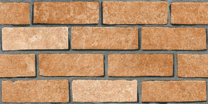 Orientbell Vitrified (GVT) 300X600 Craftclad <b>Brick</b> Brown Matte Finish Elevation Outdoor Wall Wall Floor Porcelain Tiles - Product Image 2