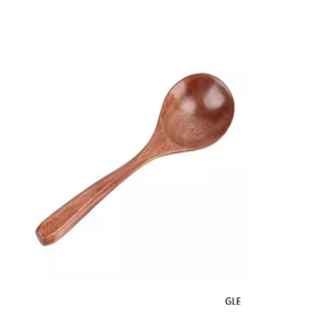 Cuchara Grande de Madera de Acacia para Servir Sopa, para Acampar al Aire Libre, Cuchara Japonesa de Madera con Mango Corto para Servir Sopa, al por Mayor - Product Image 3