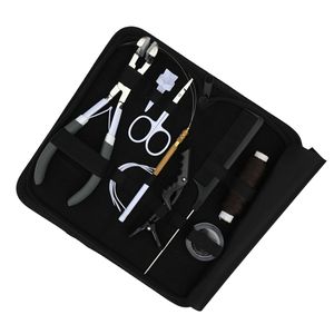 Professional Stainless Steel Hair Extension Tool Kit Tape Plier Loop Curved <b>Needles</b> Wig <b>Beads</b> Box Sectioning Clips Scissor Comb - Product Image 6