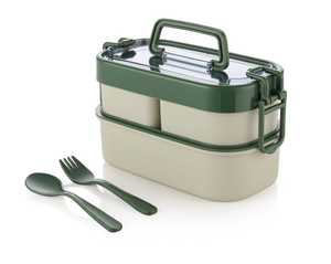 Best Seller Silicone Leak Proof Food Grade 2 Layers Bento <b>Lunchbox</b> - Product Image 1