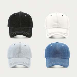 Gorra de Béisbol Retro de Color Sólido, Suave, con Visera Simple, para Protección Solar, Casual, para Parejas - Product Image 1