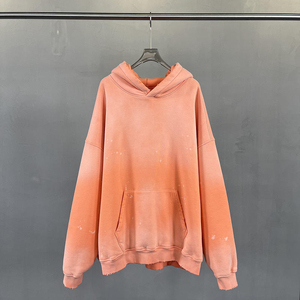 Hoodie femme à épaules tombantes, coupe décontractée, effet délavé soleil, broderie 3D, très demandé pour l'hiver, meilleur prix de gros, plusieurs couleurs - Product Image 4