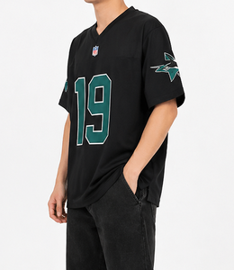 Último modelo al por mayor, diseño personalizado impreso, jersey informal de media manga, de secado rápido, tela cómoda que absorbe la humedad, talla adulta OE - Product Image 5