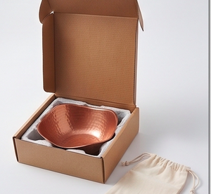 Bol en cuivre martelé fait main, design minimaliste, bol de service en métal non revêtu, idéal pour offrir et pour la cuisine - Product Image 5