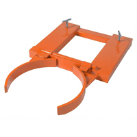 Pince de levage robuste pour fûts de 55 gallons, en acier lourd, pour chariots élévateurs