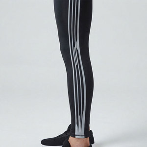 Men <b>Compression</b> <b>Leggings</b> Stretch Fit Fabric Athletic Workout Training Running Gym Fitness Sports Tights Moisture Control <b>Legging</b> - Product Image 3