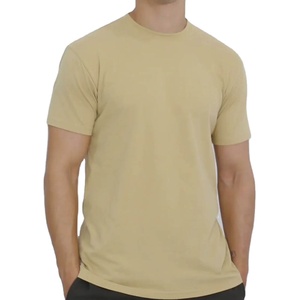 Custom <b>Men</b> Front Basic T-Shirt Neck Short Sleeve Lightweight <b>Stretch</b> 100% Cotton Quick Dry Breathable Summer Casual Tee - Product Image 1