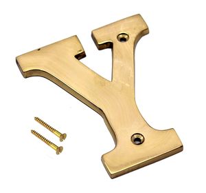 Plaque de porte en laiton avec lettres alphabétiques, enseigne murale en métal pour la décoration de la maison - Product Image 4