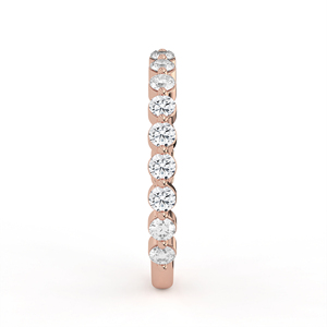 14K 18K Yellow Gold Lab Grown Diamond <b>Ring</b> Baguette Cut Center Undulating Ribbon Multi Stone Mixed Geometric Fine Jewelry - Product Image 6