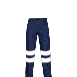 Pantalones de trabajo de seguridad reflectantes de poliéster y algodón al por mayor, pantalones de trabajo de alta visibilidad personalizados, precio al por mayor - Product Image 2