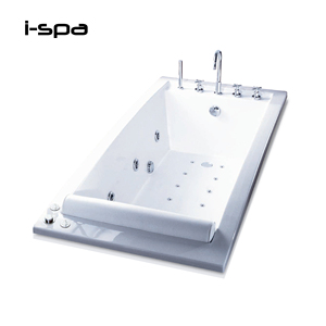 อ่างอาบน้ำอะคริลิคทรงสี่เหลี่ยมแบบฝัง I-Spa รุ่นโมเดิร์น พร้อมระบบนวดและไฟหลากสี ความยาว 1.9 เมตร สำหรับใช้ในโรงแรมและวิลล่า - Product Image 2