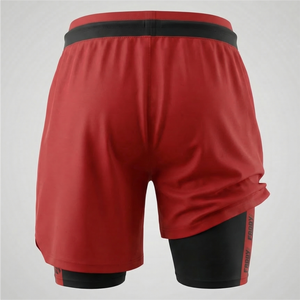 Pantalones Cortos Deportivos 2 en 1 para Hombre con Bolsillos con Cremallera, Secado Rápido, Transpirables, para Gimnasio, Entrenamiento, con Forro de Compresión - Product Image 5