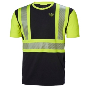 Chemise réfléchissante pour travailleurs industriels, col rond, manches courtes, 100% polyester, personnalisable - Product Image 1
