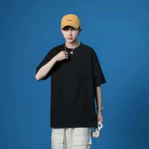 Fabricant de t-shirts simples, t-shirts pour hommes, impression personnalisée de t-shirts, t-shirt en coton, t-shirt unisexe noir, vente en gros de t-shirts en polyester - Product Image 2